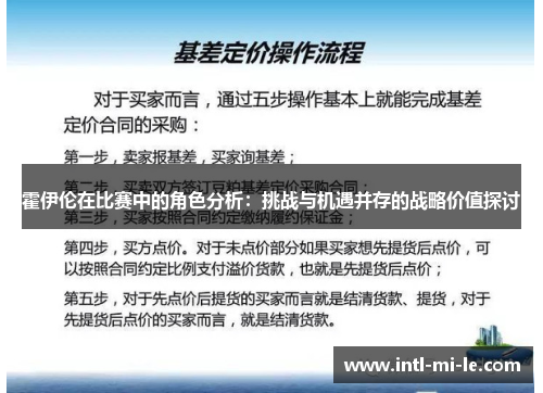 霍伊伦在比赛中的角色分析：挑战与机遇并存的战略价值探讨